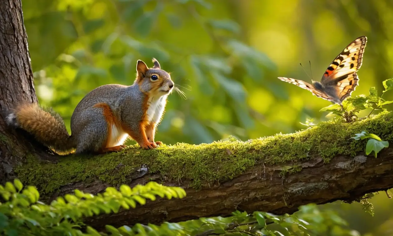 Naturaleza vibrante de día y noche