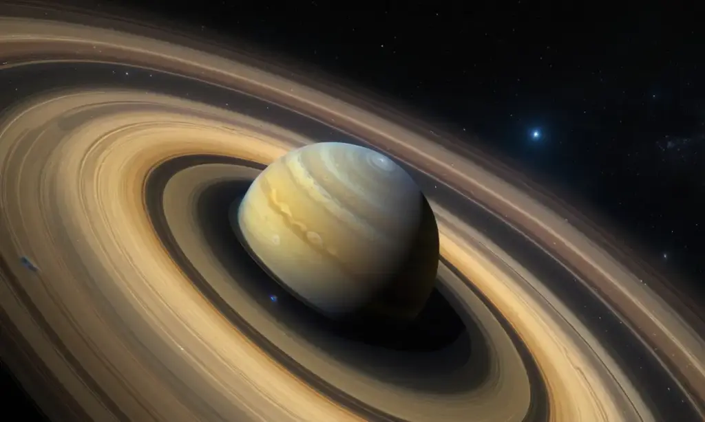 Espectacular vista de Saturno y sus anillos