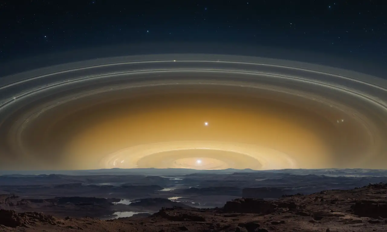 Belleza cósmica de Saturno y Titan
