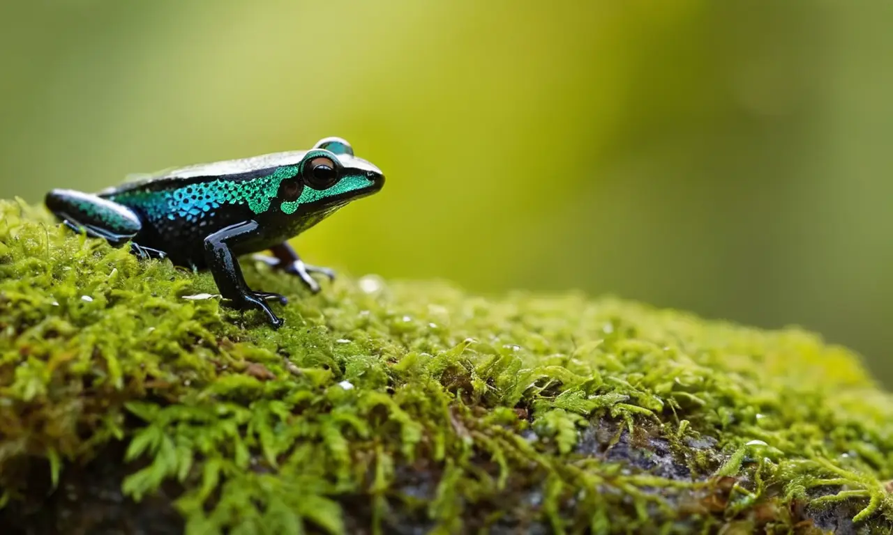 Ranas venenosas y fauna vibrante en un bosque