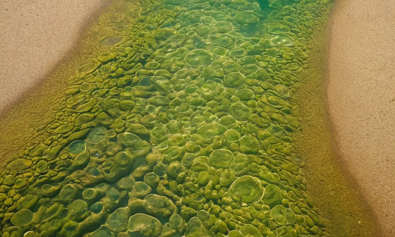 Escena vibrante y diversa bajo el agua
