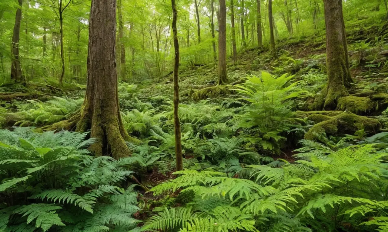 Selva vibrante y tranquila llena de vida