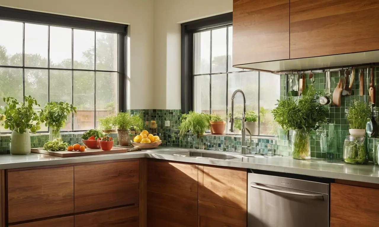 Cocina moderna y luminosa con elegancia funcional