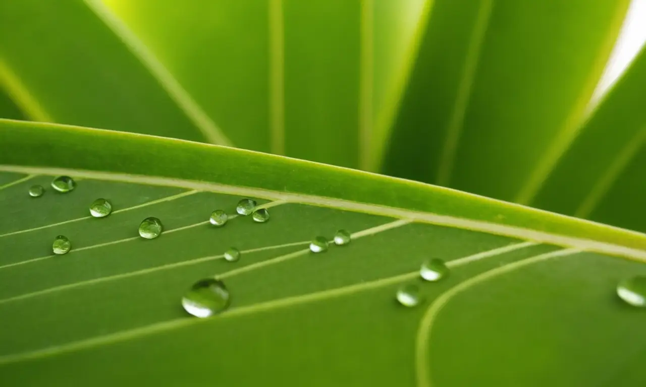 Aloe vera brillando en luz natural