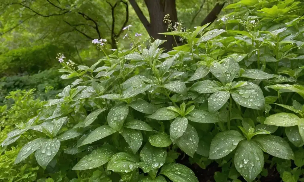 Jardín vibrante lleno de vida y serenidad