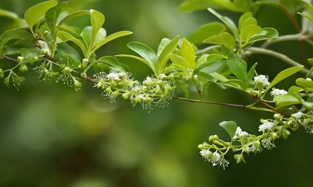 Naturaleza vibrante con enredaderas y luz