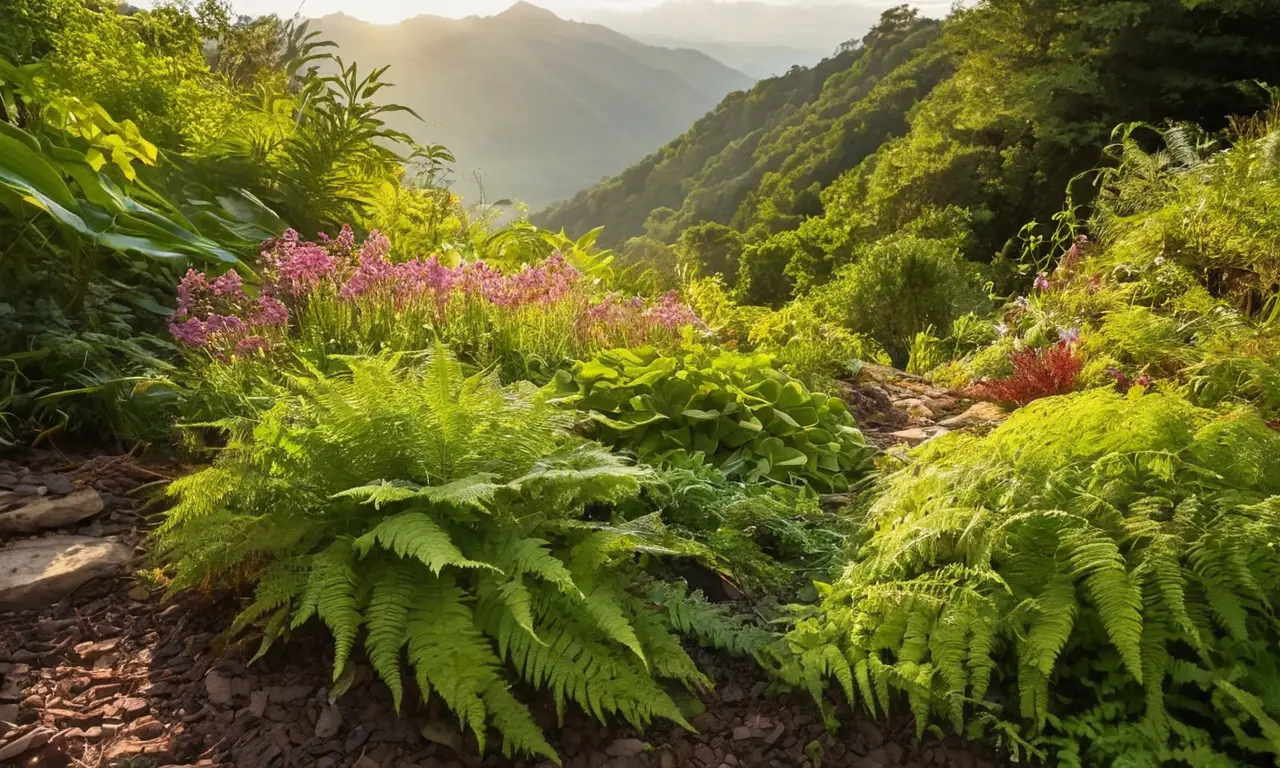Naturaleza vibrante y detallada llena de vida