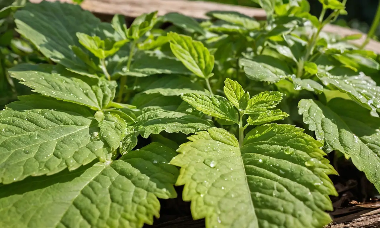 Planta de epazote en un entorno armonioso