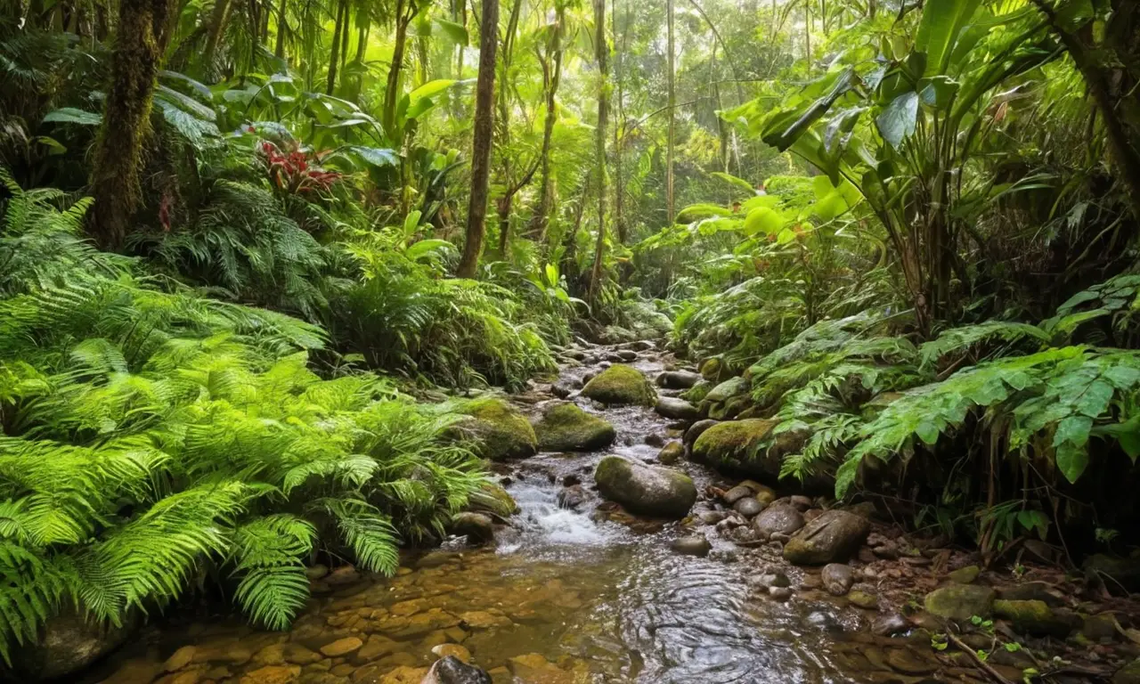 Selva tropical vibrante llena de vida