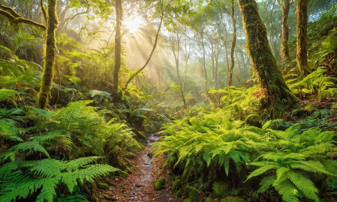 Selva vibrante con vida y belleza natural