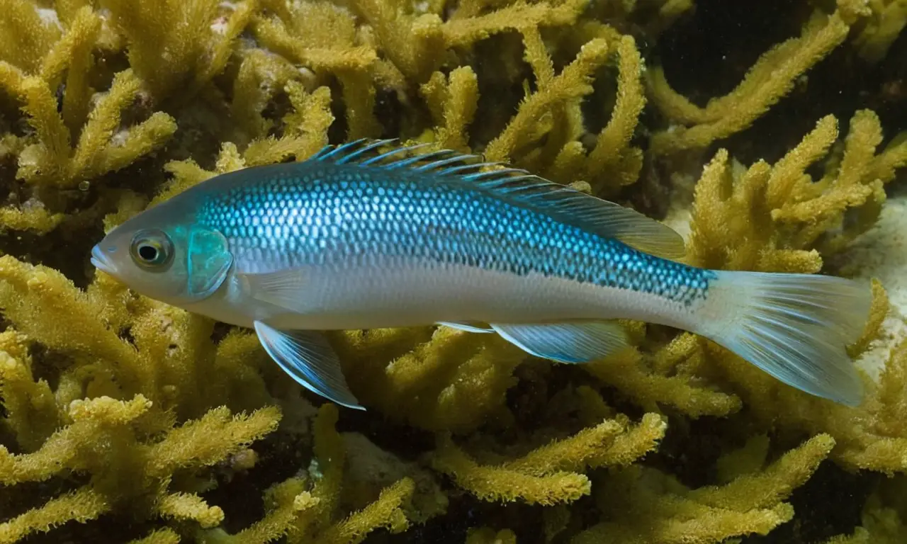 Escena submarina serena con peces ovovivíparos