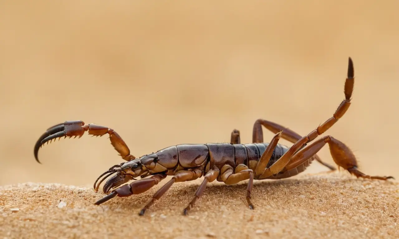 Escorpión detallado en un hábitat natural