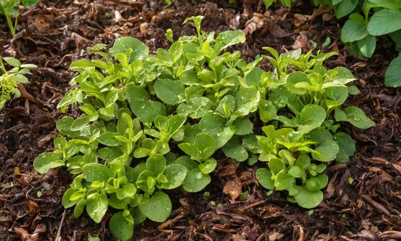 Compost orgánico vibrante, lleno de vida