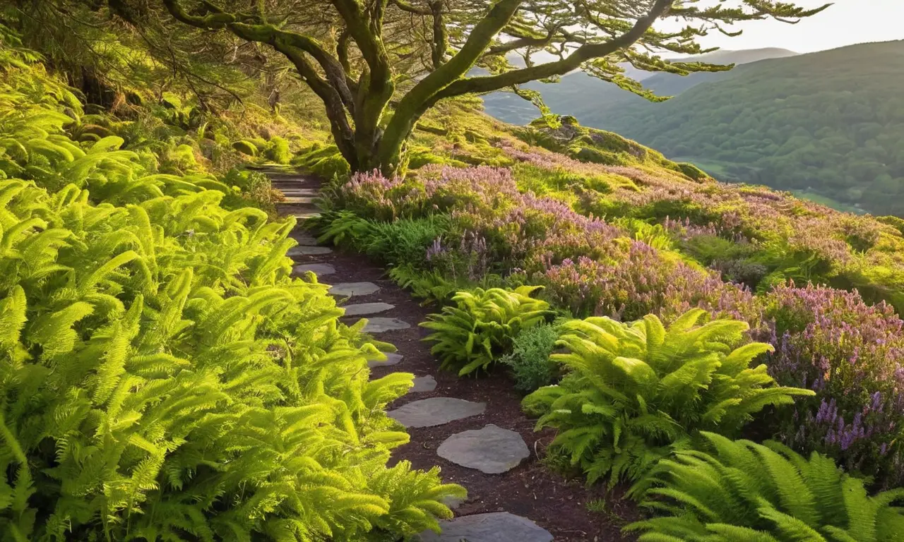 Naturaleza vibrante y tranquila en armonía