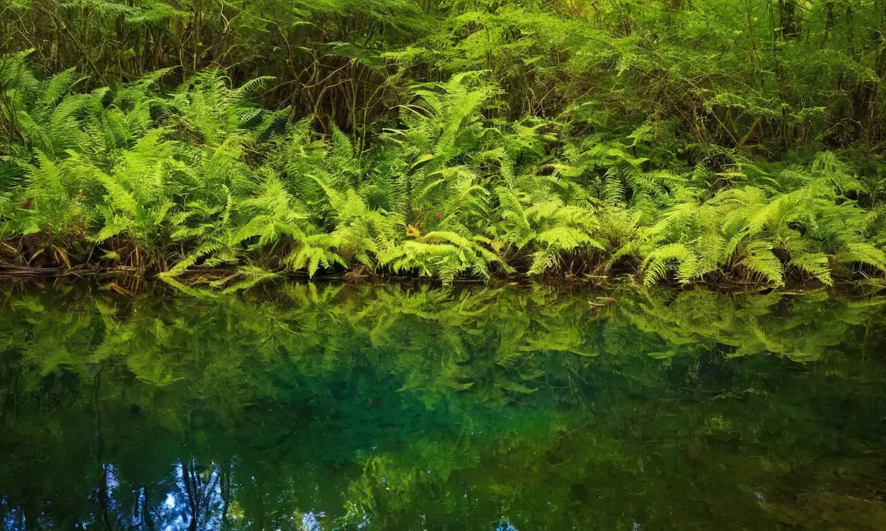 Bosque vibrante con biodiversidad y armonía