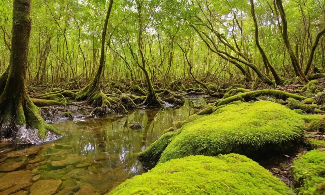 Selva vibrante que contrasta con la degradación