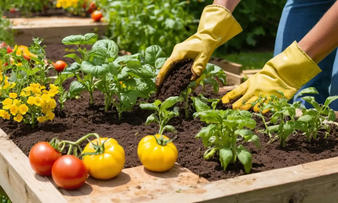 Un jardín comunitario vibrante y colaborativo