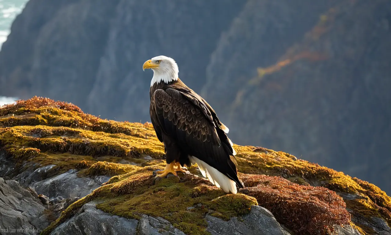 Águila marina Steller majestuosa en su hábitat