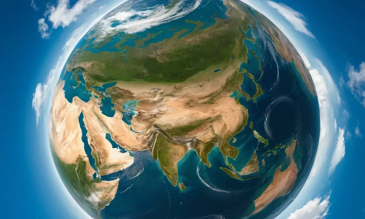 Globo terráqueo vibrante con movimiento dinámico