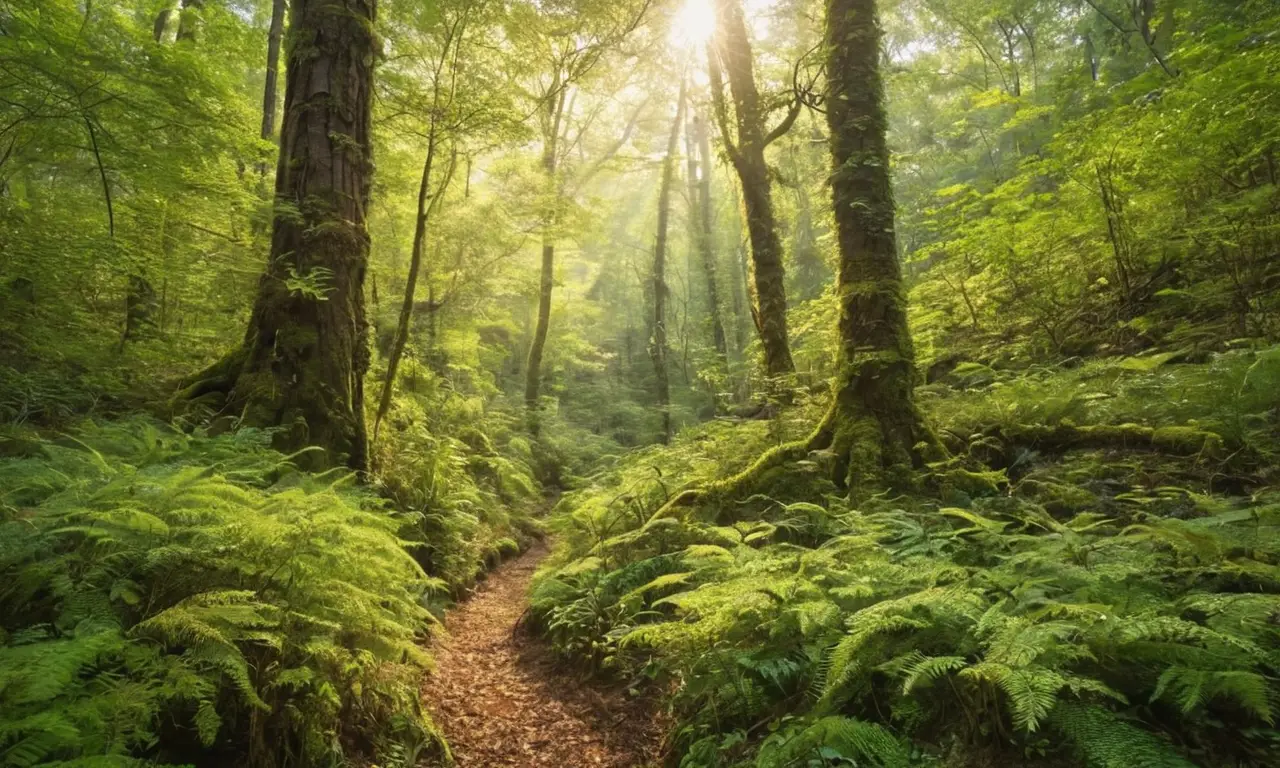 Bosque vibrante y equilibrado lleno de vida