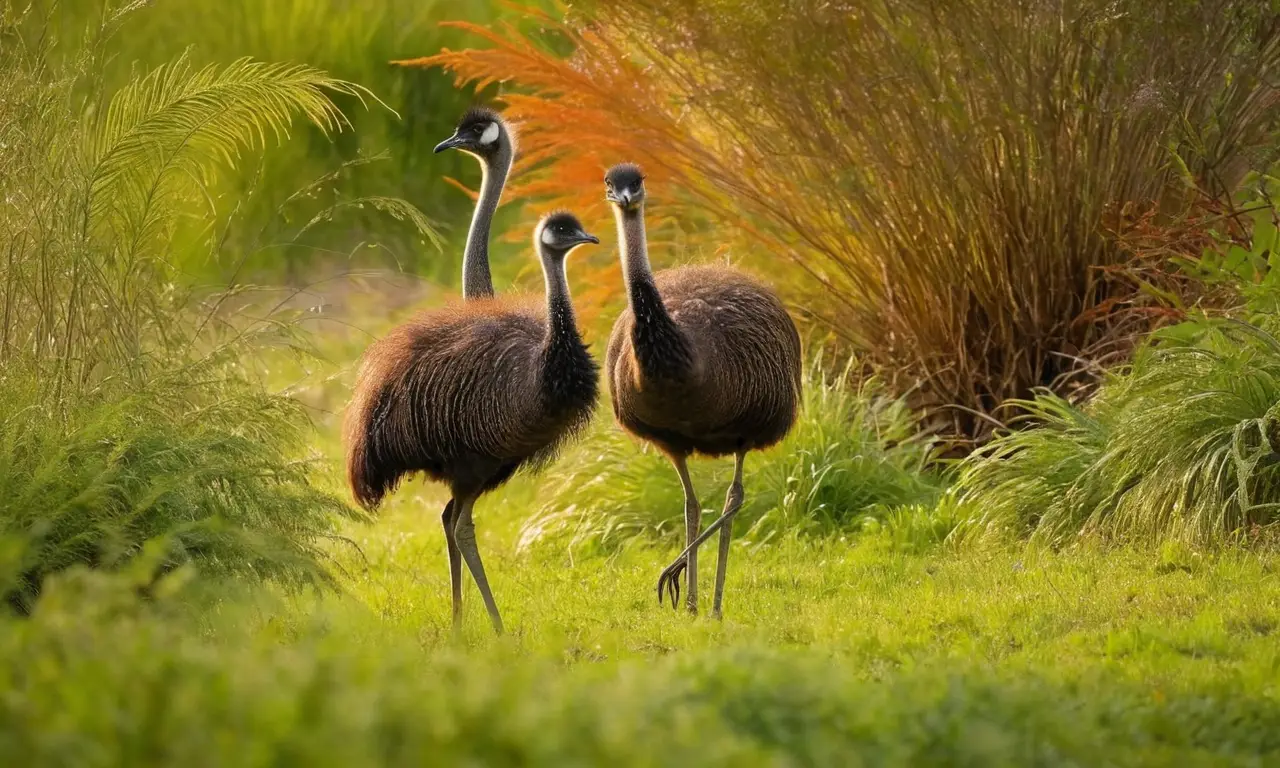 Escena vibrante de aves en un hábitat