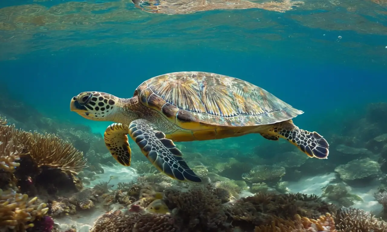 Pez elegante en un vibrante ecosistema marino