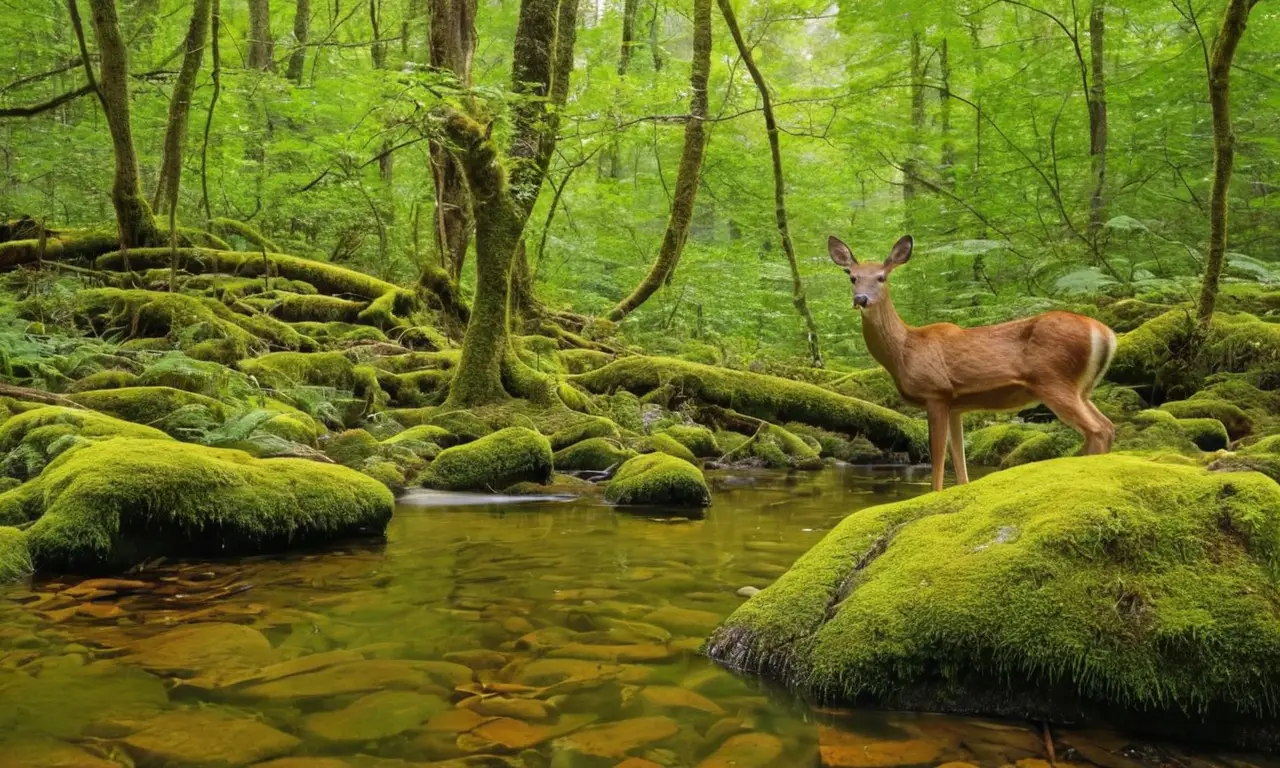Bosque vibrante lleno de vida y armonía
