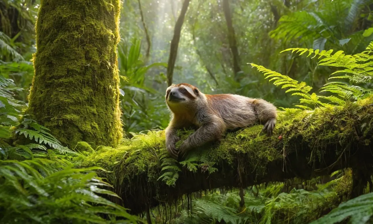 Selva exuberante con fauna y flora vibrantes