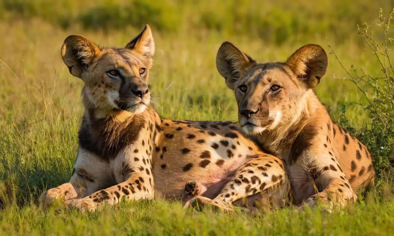 Vida salvaje africana en un entorno vibrante