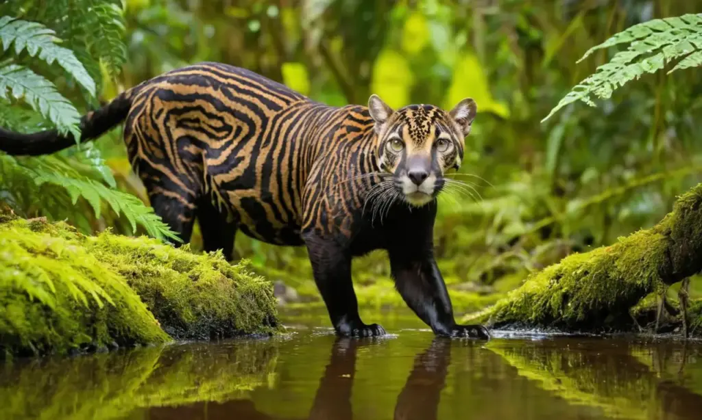 Selva vibrante con fauna variada y colorida