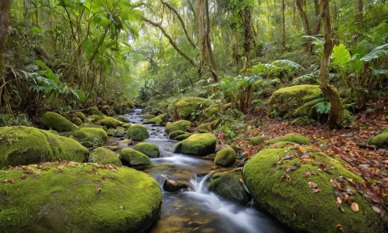 Selva tropical vibrante, vida silvestre y conservación