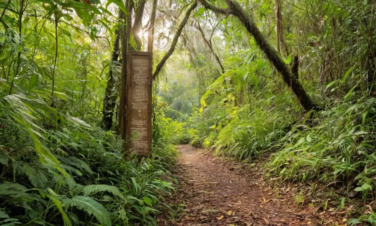 Bosque tropical, animales en peligro, mensaje urgente