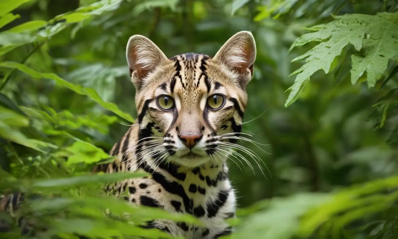 Ocelote y tigrillo en vibrante jungla