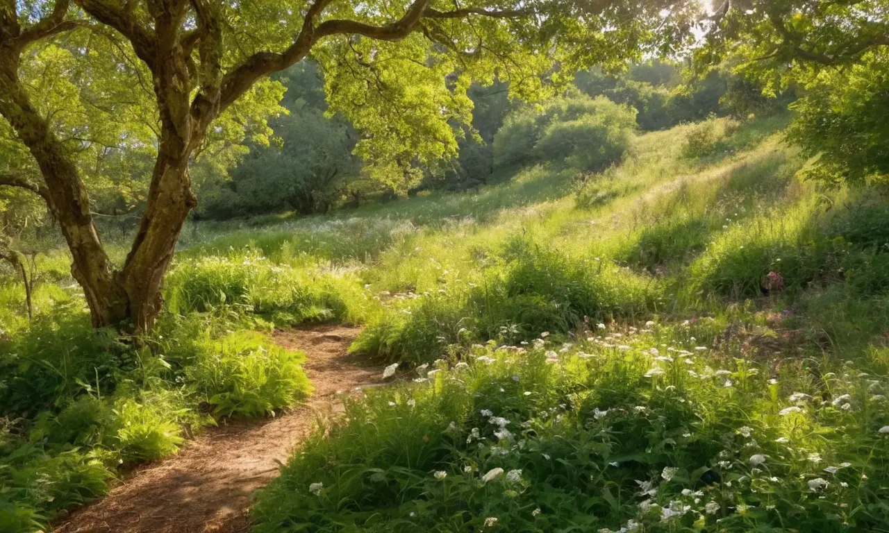 Paisaje vibrante con fauna en peligro