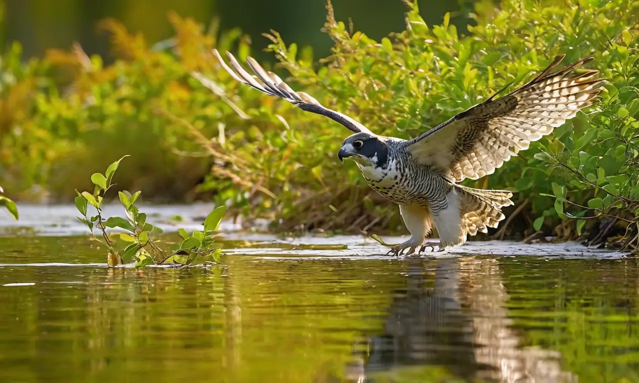 Escena vibrante de biodiversidad y conservación