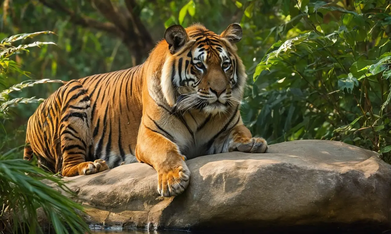 Selva india vibrante con fauna y flora diversa