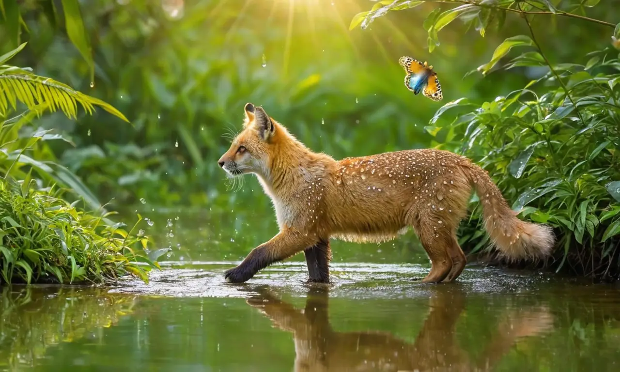 Esplendor natural con fauna y flora vibrante