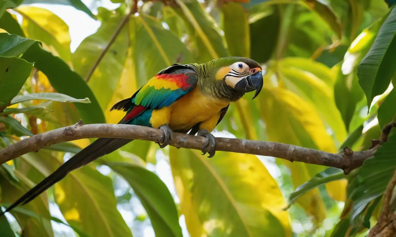 Selva vibrante con fauna colorida y armoniosa
