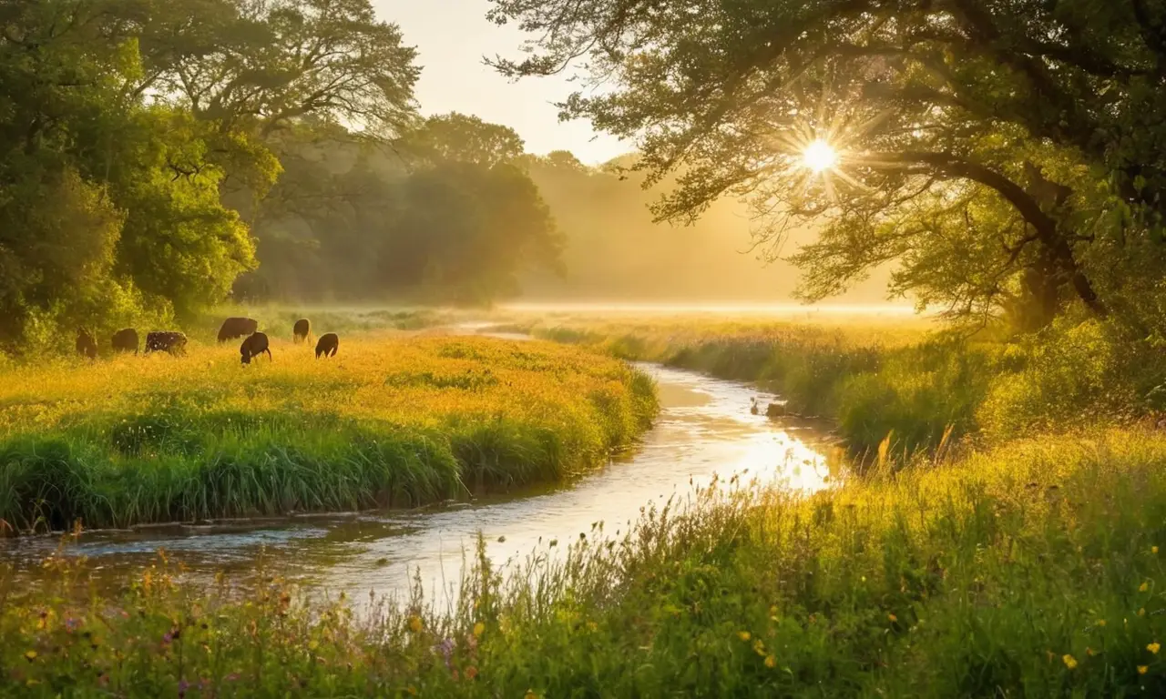 Un paisaje natural vibrante y armónico