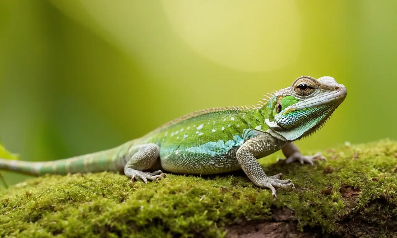 Un lagarto detallado en su entorno natural