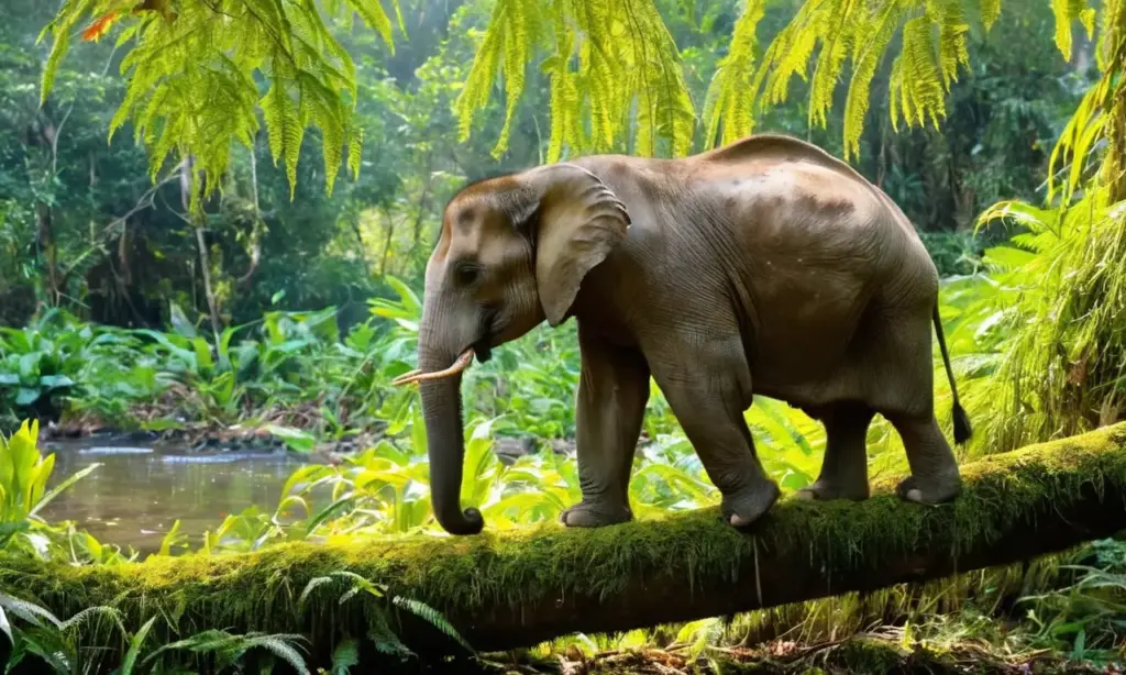 Selva vibrante llena de vida salvaje
