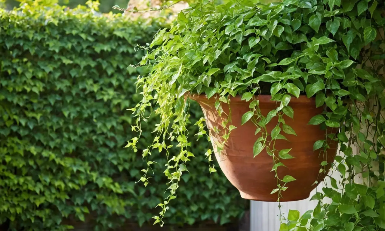 Plantas verdes brillantes en hermoso crecimiento