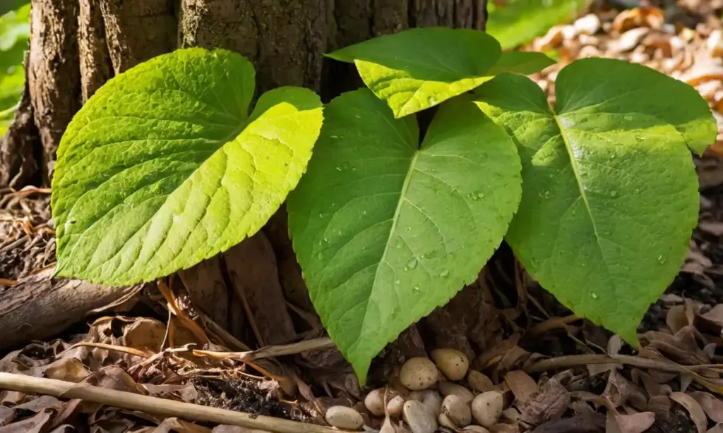 Naturaleza vibrante con luz y crecimiento