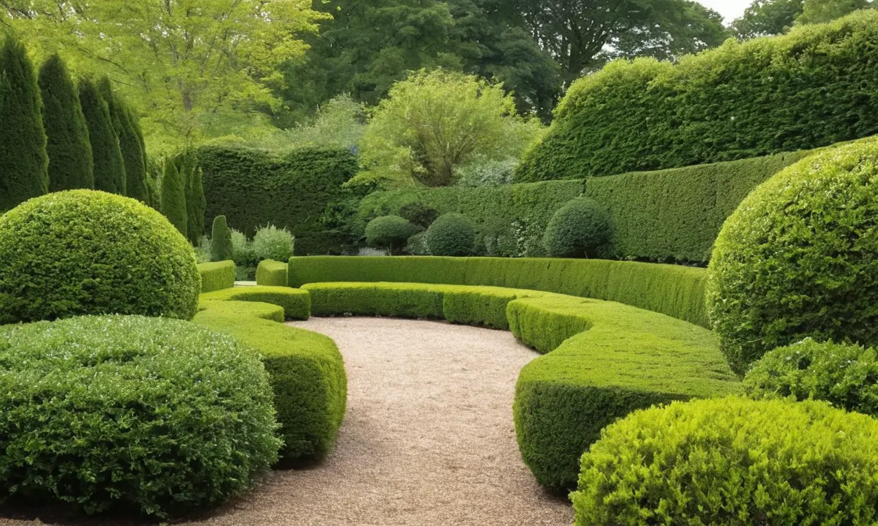 Jardín exuberante con armonía y belleza natural