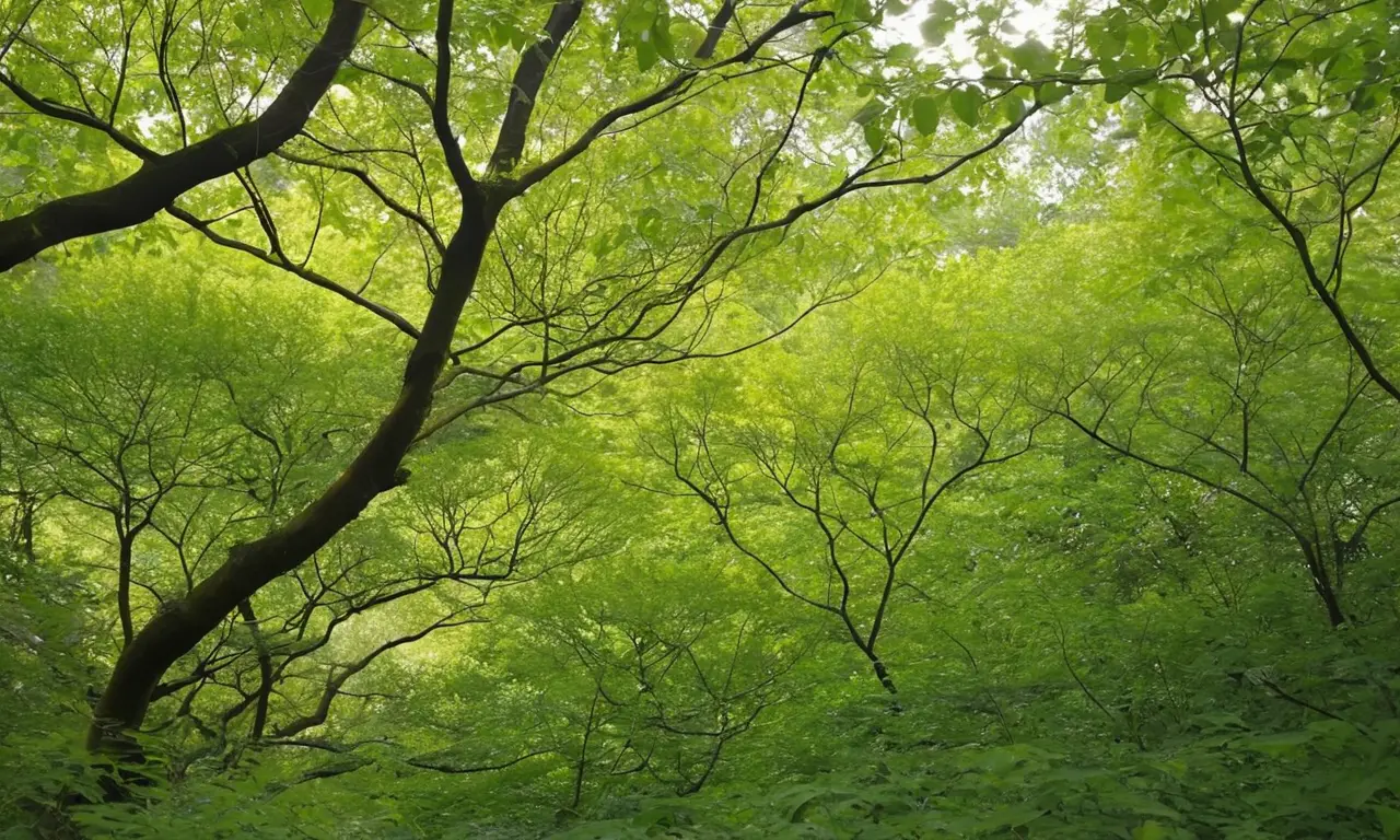 Naturaleza vibrante con luz y sombra armoniosa