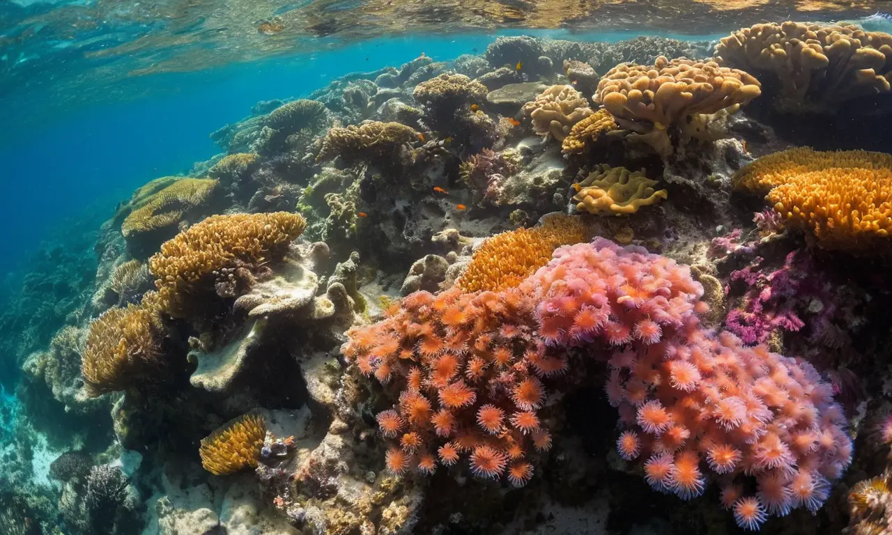 Corales vibrantes y vida marina diversa