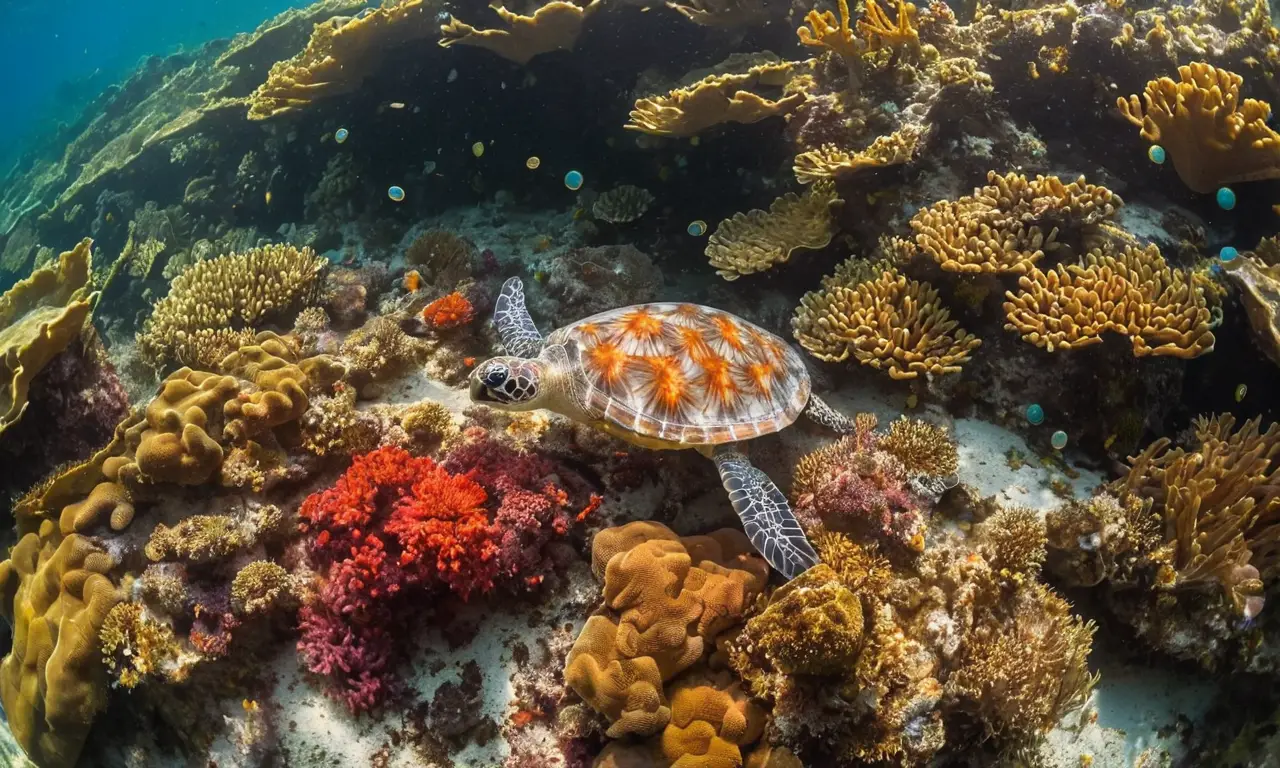 Ecosistema marino vibrante, amenazado por contaminación