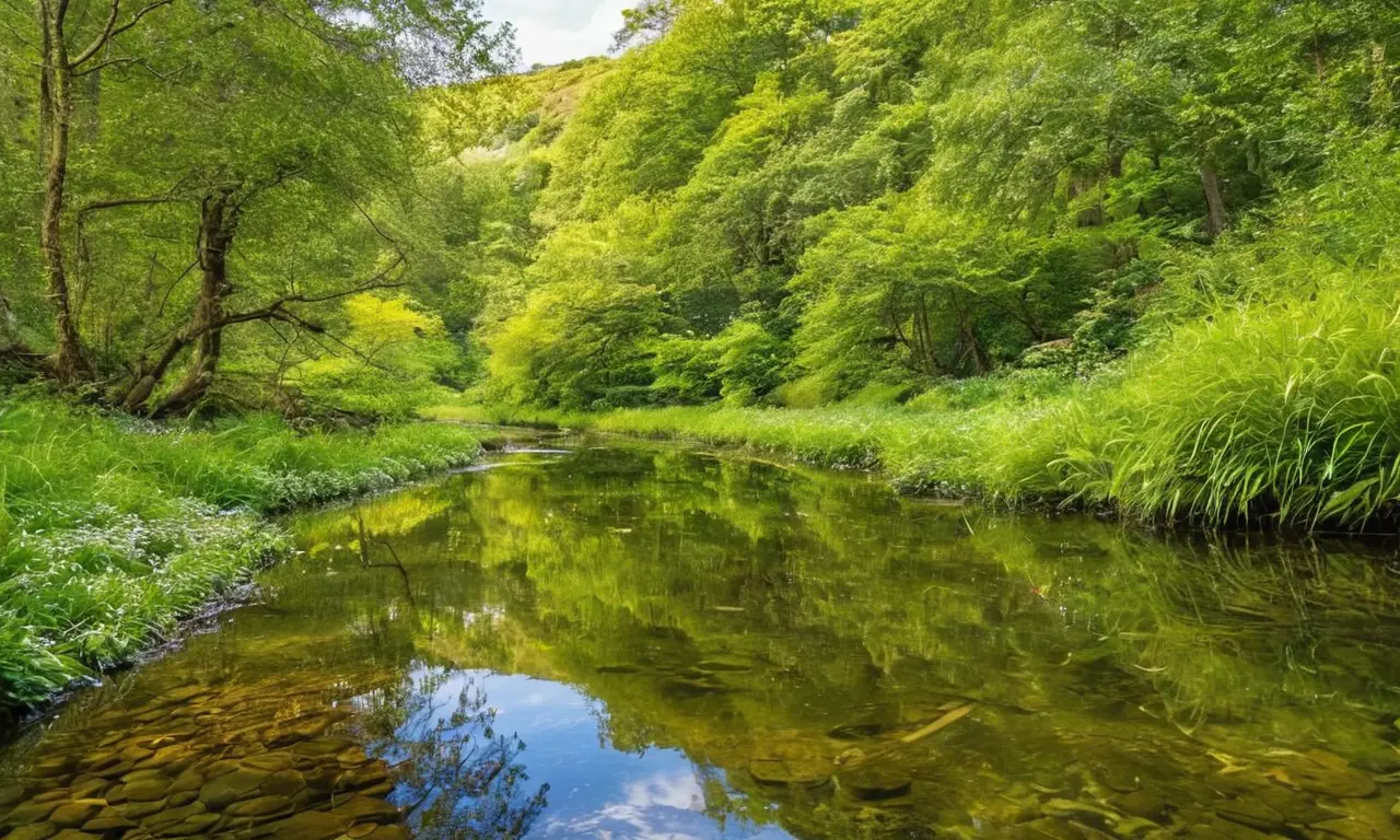 Naturaleza en armonía: agua, luz y vida