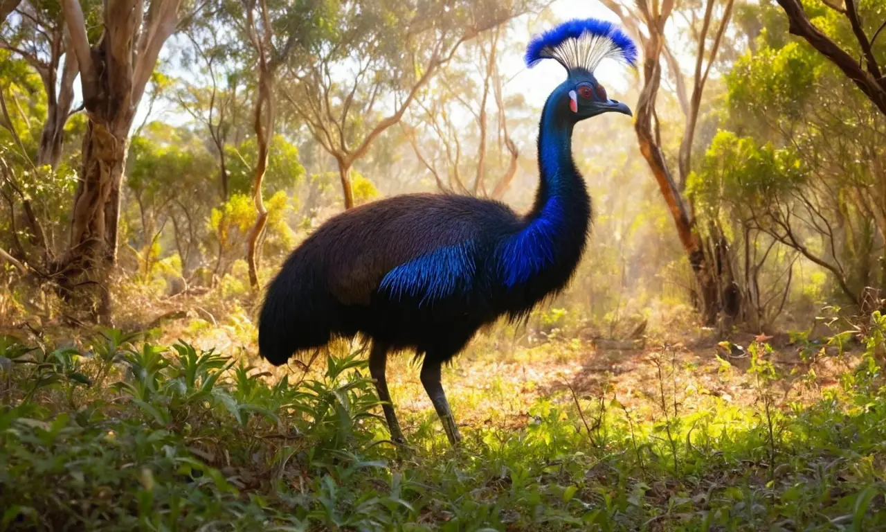 Paisaje australiano con fauna vibrante y colorida
