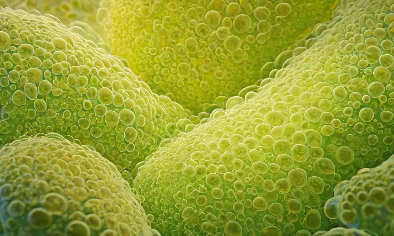 Ilustración detallada de bacterias vibrantes y realistas